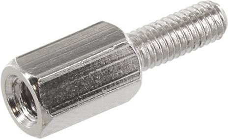 TRU COMPONENTS TRUD3X05A5MH TRUD3X05A5MH Distanziale (L) 5 mm M3 M3 Ottone nichelato 1 pz.