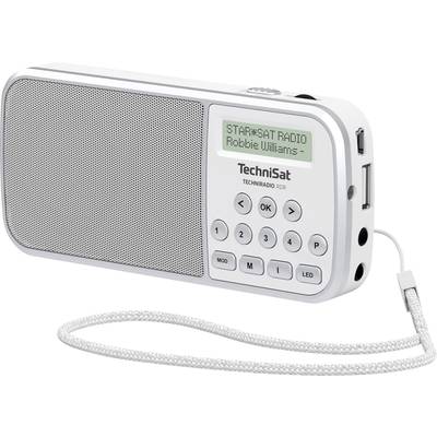 TechniSat Techniradio RDR vreckové rádio DAB+, FM AUX, USB  vreckové svietidlo biela