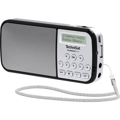 TechniSat Techniradio RDR vreckové rádio DAB+, FM AUX, USB  vreckové svietidlo strieborná