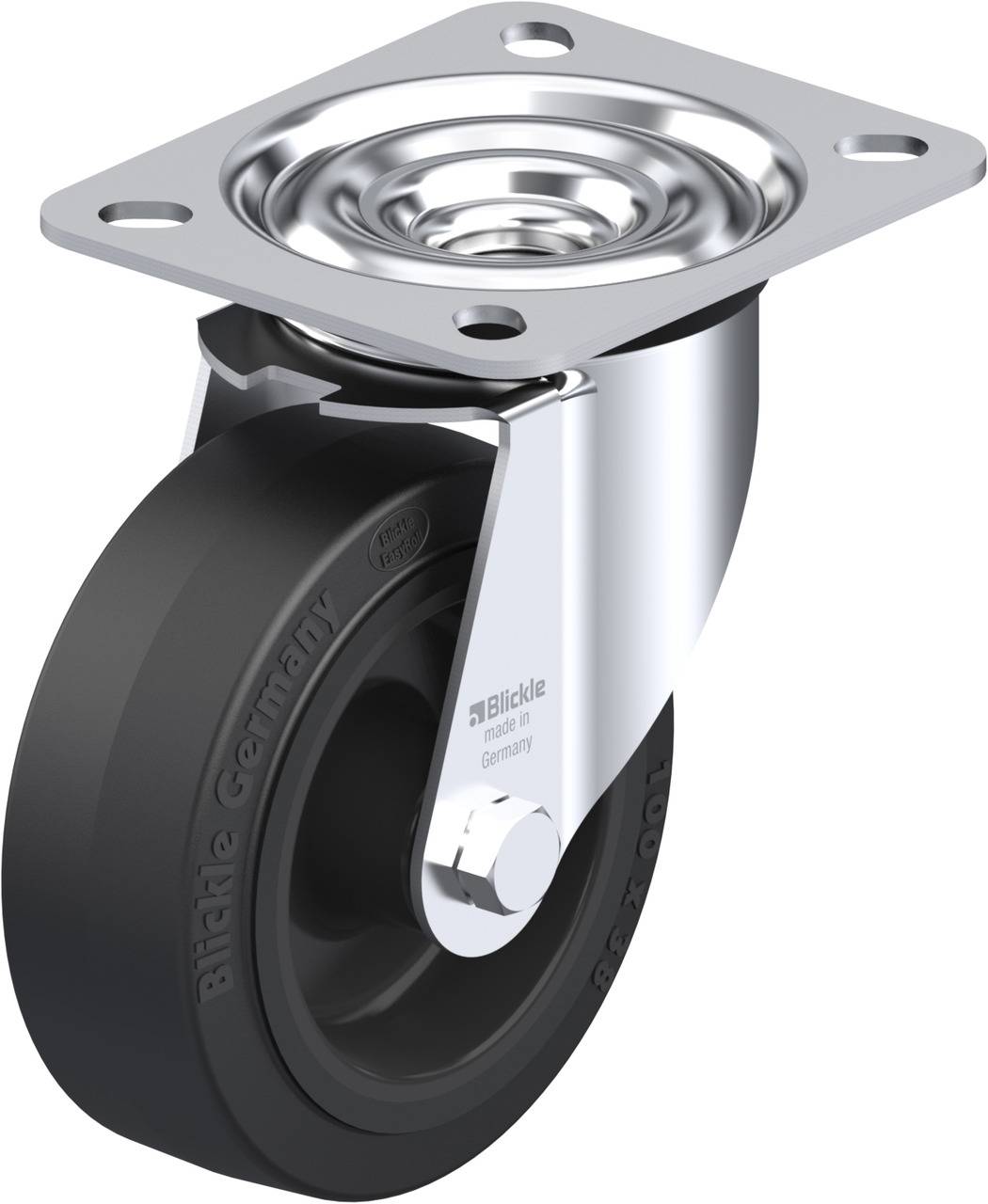 Blickle 456517 LE-POEV 100G Ruota girevole Diametro ruota: 100 mm Capacità di carico (max.): 150 kg 1 pz.