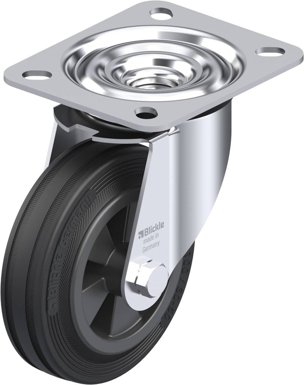 Blickle 277509 LE-VPP 100G Ruota girevole Diametro ruota: 100 mm Capacità di carico (max.): 70 kg 1 pz.