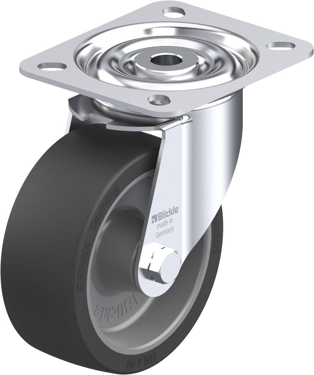 Blickle 754713 LI-POSI 100G Ruota girevole Diametro ruota: 100 mm Capacità di carico (max.): 100 kg 1 pz.