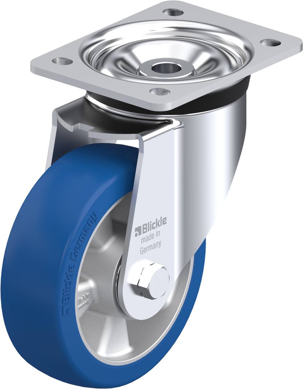 Blickle 754763 LK-ALBS 150K Ruota girevole Diametro ruota: 150 mm Capacità di carico (max.): 500 kg 1 pz.