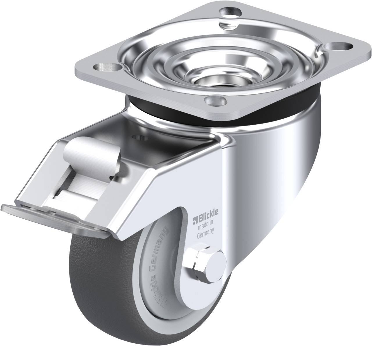 Blickle 847689 LK-PATH 80KF-FI Ruota girevole con fermi Diametro ruota: 80 mm Capacità di carico (max.): 150 kg 1 pz.