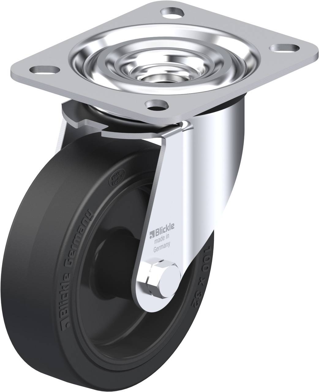 Blickle 2121 L-POEV 100G Ruota girevole Diametro ruota: 100 mm Capacità di carico (max.): 200 kg 1 pz.