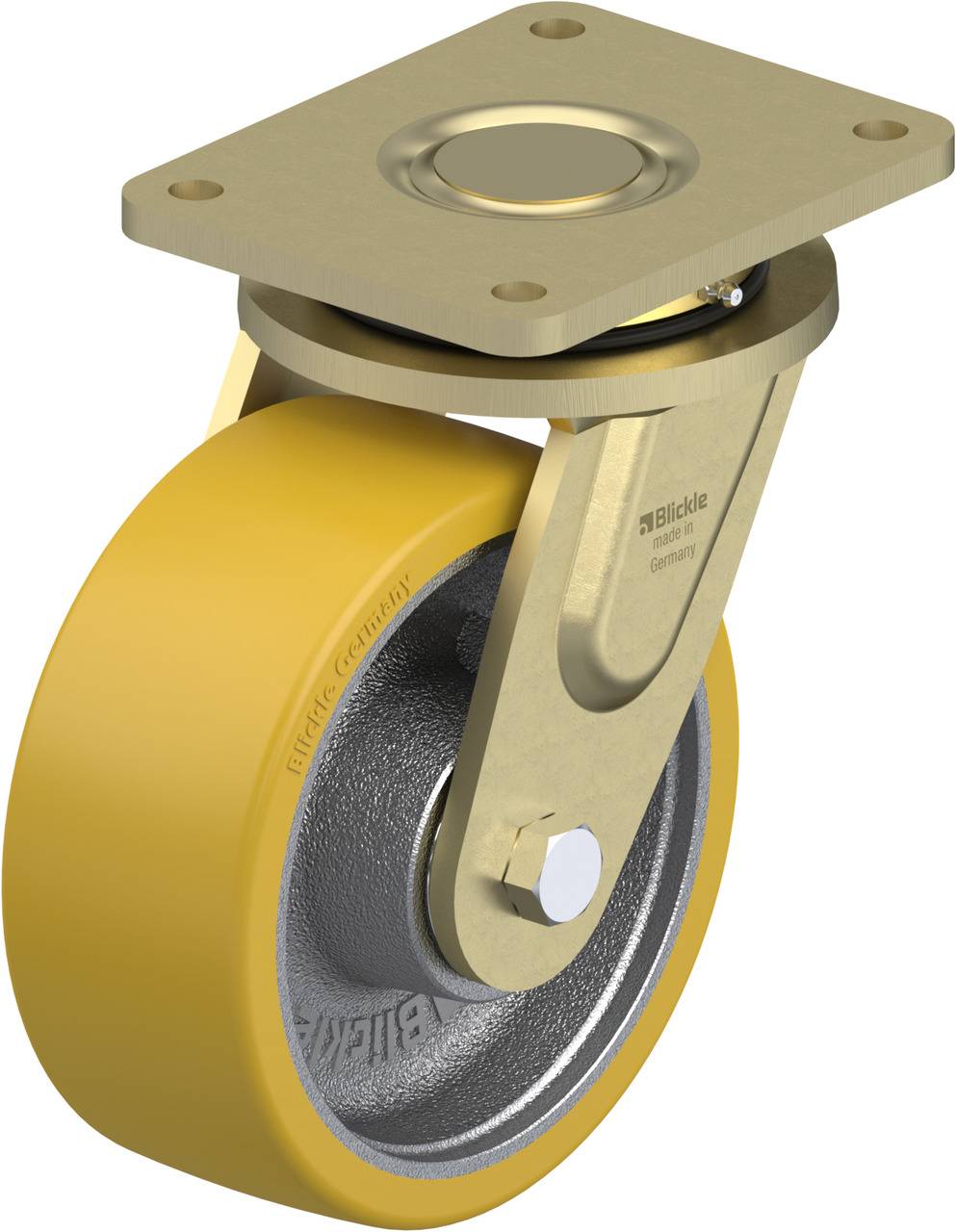 Blickle LS-GTH 202K Zwenkwiel Wieldiameter: 200 mm Draagvermogen (max.): 1600 kg 1 stuk(s) afbeelding