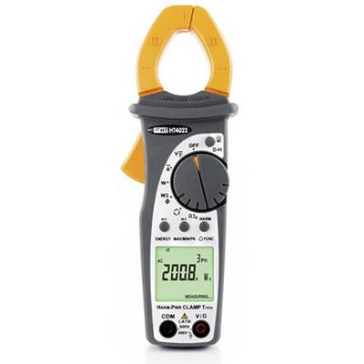 Digitálny svorkový multimeter s oranžovými svorkami a displejom zobrazujúcim číslo '200.8'.
