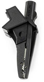 HT Instruments 5004-IECN Spina a banana Presa a banana, Presa 4mm, Connettore 4 mm, Morsetto a coccodrillo CAT III 1000 V Nero 1 pz.