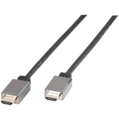 Vivanco HDMI prepojovací kábel Zástrčka HDMI-A, Zástrčka HDMI-A 3.00 m čierna 47172  HDMI kábel