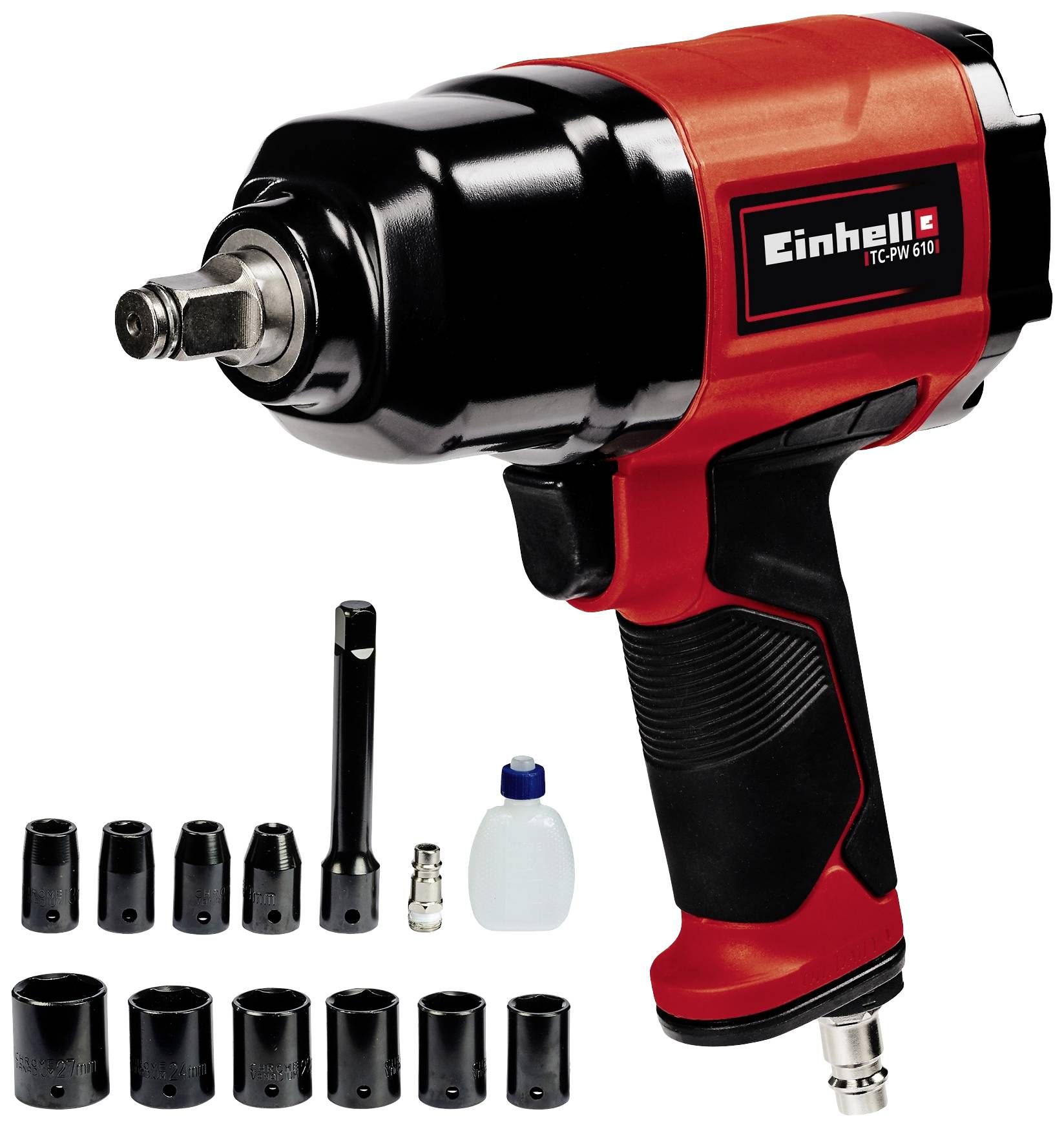 Einhell TC-PW 610 4138960 Pneumatisk mutterdragare Vridmoment (max.): 610 Nm