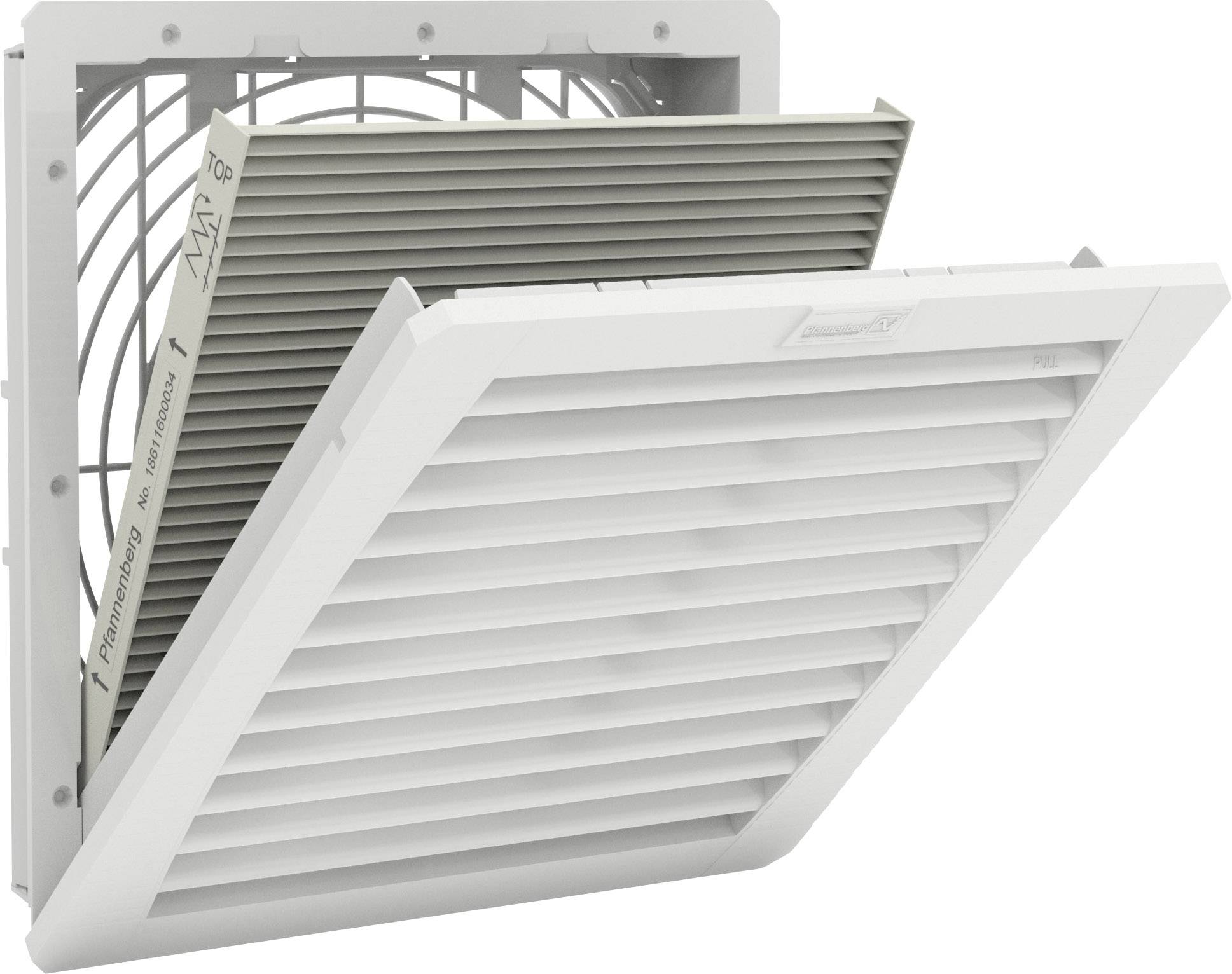 Vetracie mriežky a filtre umožňujú vybrať vetráci prvok na čistenie alebo údržbu.