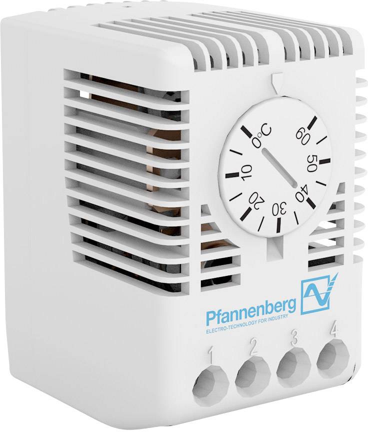Pfannenberg Termostato quadro di comando FLZ 510 THERM. 3K 0°..+60°C 250 V/AC 1 scambio (L x L x A) 47.5 x 37 x 59.5 mm 1 pz.