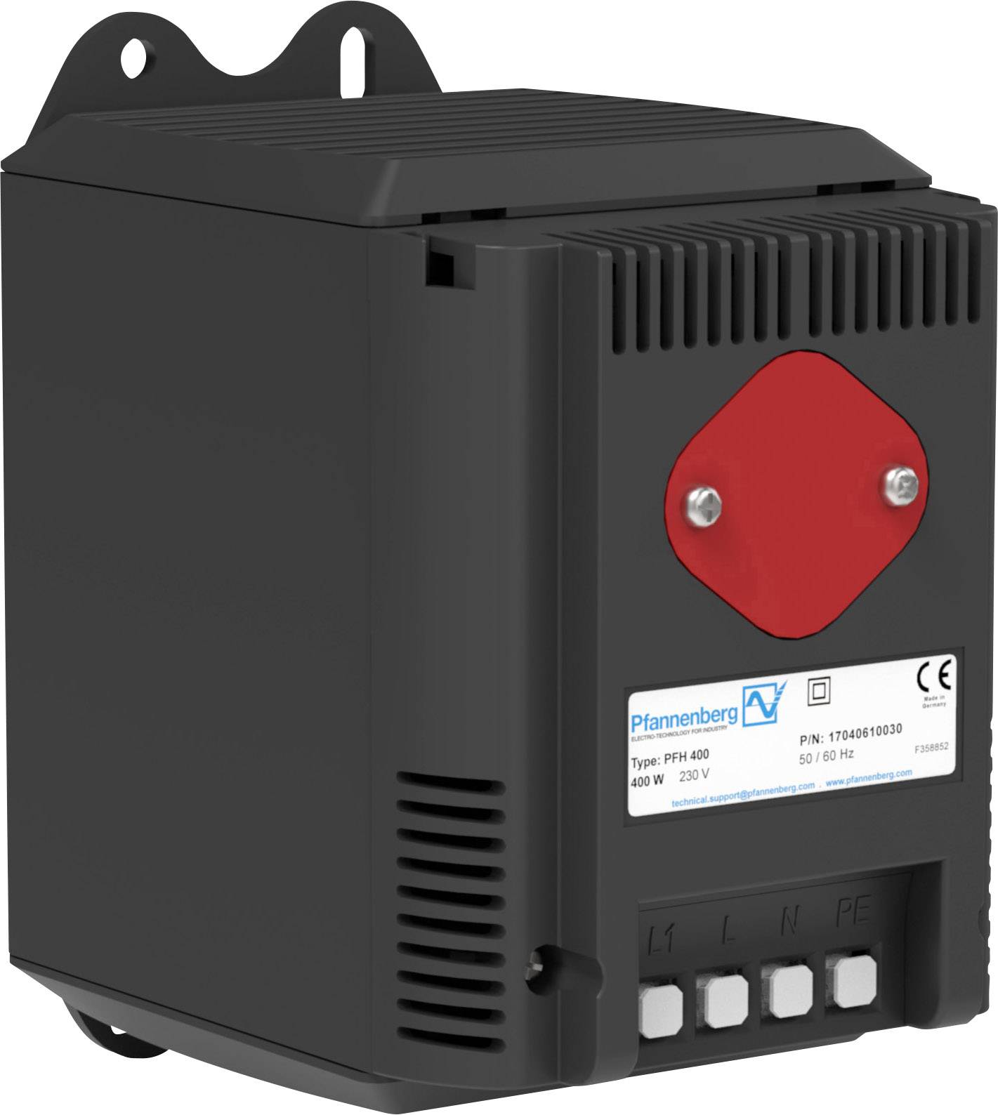 Pfannenberg PFH 400 230V Riscaldamento con ventola 230 V/AC (max) 400 W (L x L x A) 126 x 88 x 142 mm 1 pz.