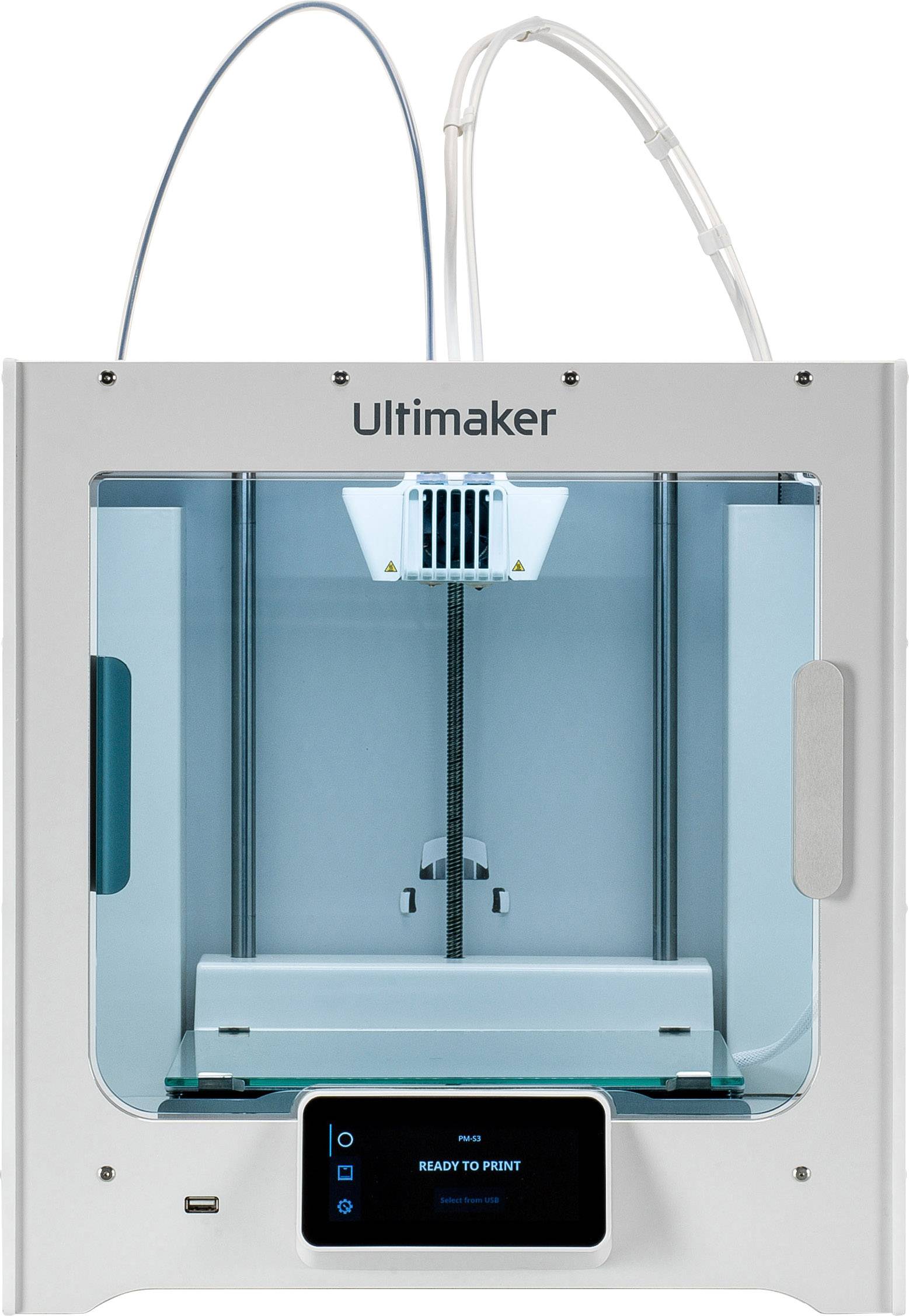 ULTIMAKER Imprimante 3D  S3 Banc dimpression chauffant, syst&egrave;me &agrave; double buse de sortie (extrudeuse double) 