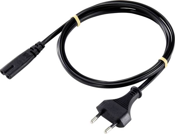 Sygonix SY-5043496 napájací sieťový kábel  čierna 1.80 m