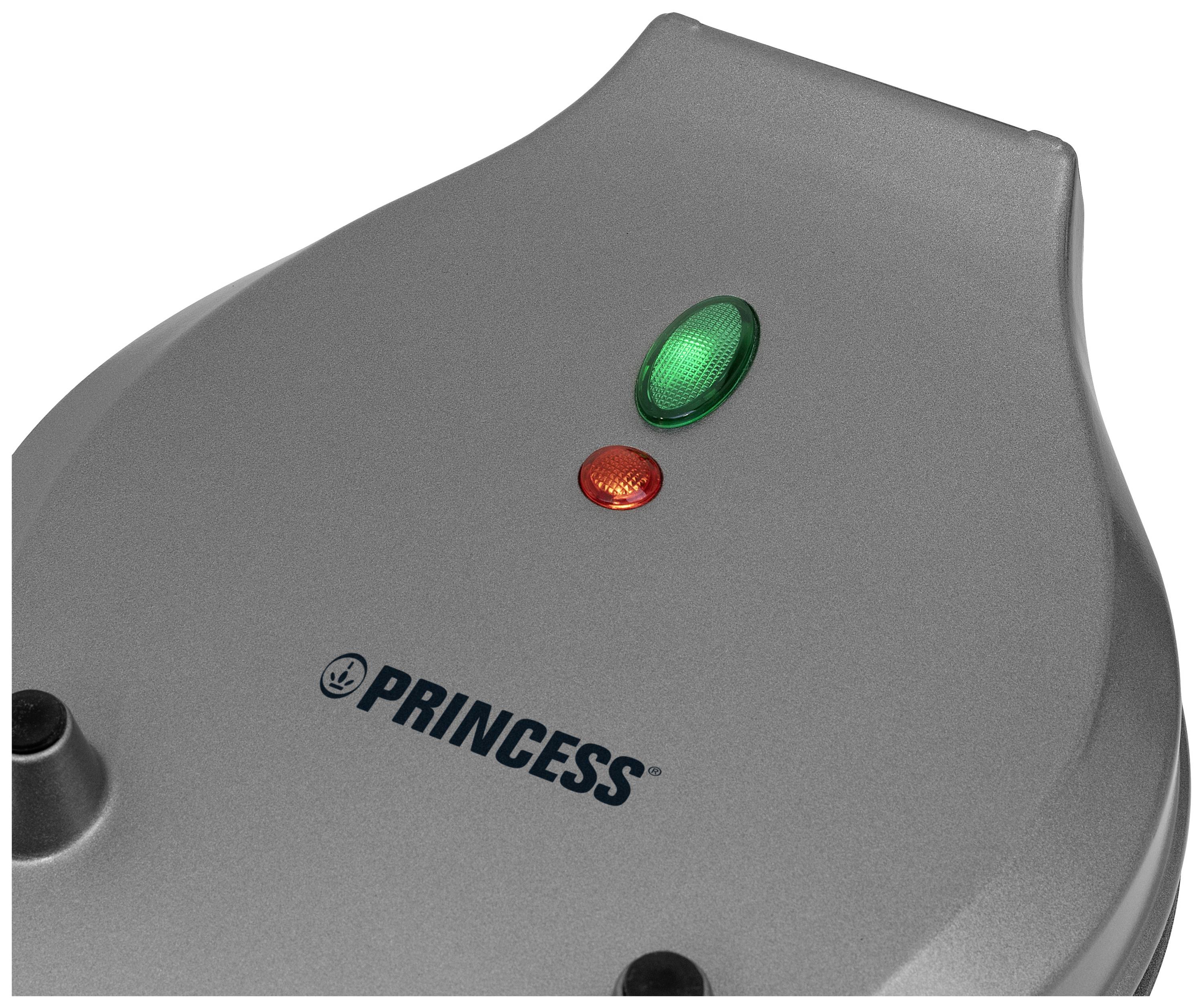 Waflová forma značky 'Princess' s zeleným a červeným kontrolným svetlom na vrchu.