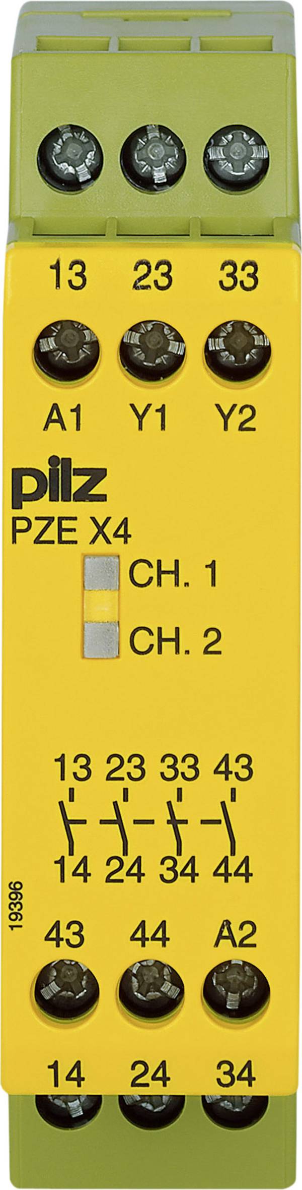 PILZ PNOZ XV2 3/24VDC 2n/o 2n/o t bezpečnostné relé, 24 V/DC, 2 spínacie, (š x v x h) 45 x 87 x 121 mm, 774502, 1 ks