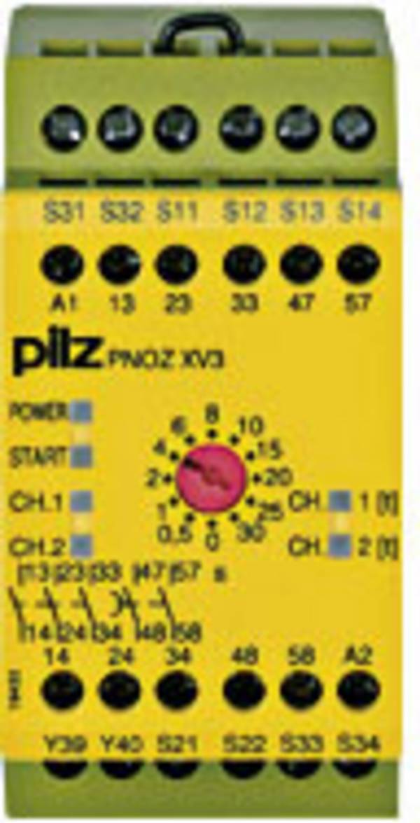 PILZ PNOZ XV3 30/24VDC 3n/o 2n/o t bezpečnostné relé, 24 V/DC, 3 spínacie, (š x v x h) 45 x 87 x 121 mm, 774540, 1 ks