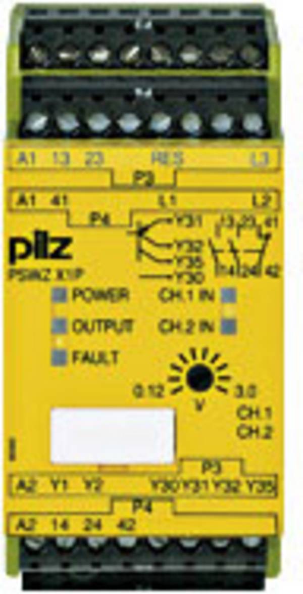 PILZ PSWZ X1P 3V /24-240VACDC 2n/o 1n/c 2so bezpečnostné relé, 2 spínacie, 1 rozpínací, (š x v x h) 45 x 94 x 121 mm, 777950, 1 ks