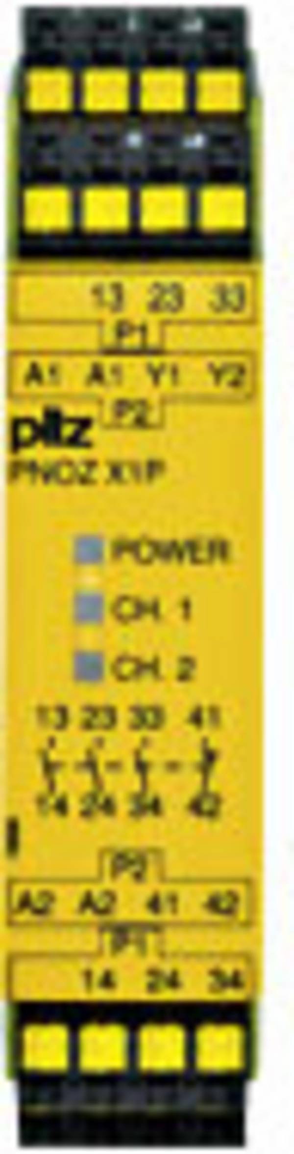 PILZ PNOZ X1P C 24VDC 3n/o 1n/c bezpečnostné relé, 24 V/DC, 3 spínacie, 1 rozpínací, (š x v x h) 22.5 x 101 x 121 mm, 787100, 1 ks