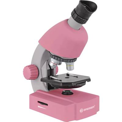 Bresser Optik rosa mikroskop s prechádzajúcim svetlom monokulárny 640 x spodné svetlo