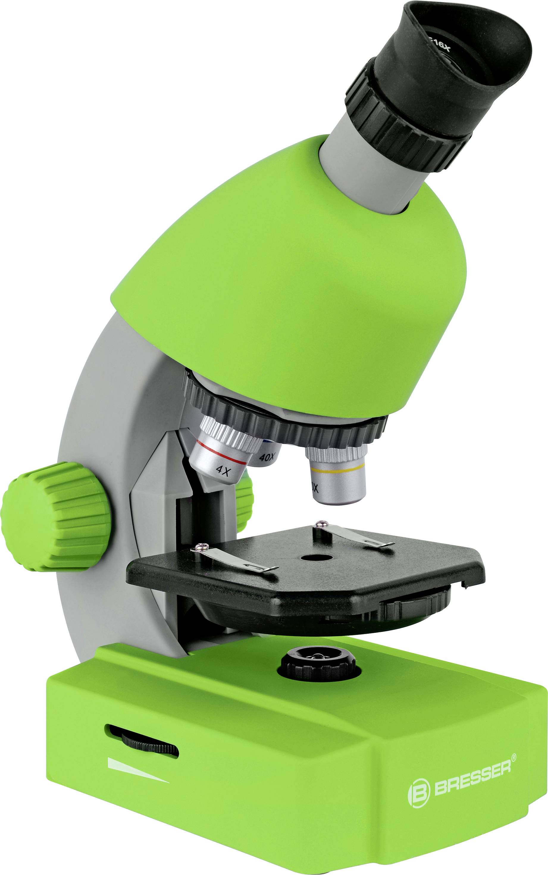 Bresser Optik 8851300B4K000 grün Microscopio per bambini Monoculare 640 x Luce trasmessa