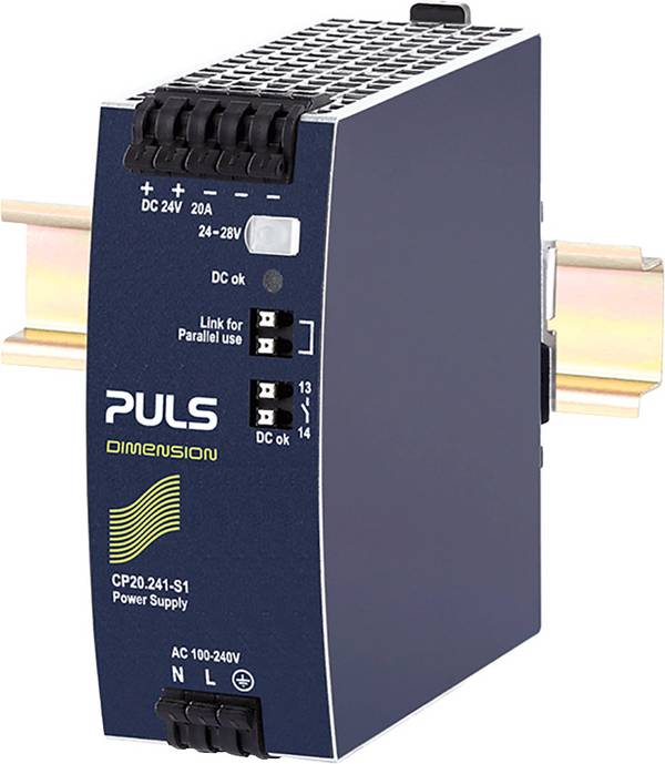 PULS  sieťový zdroj na montážnu lištu (DIN lištu), 24 V, 20 A, 480 W, výstupy 1 x