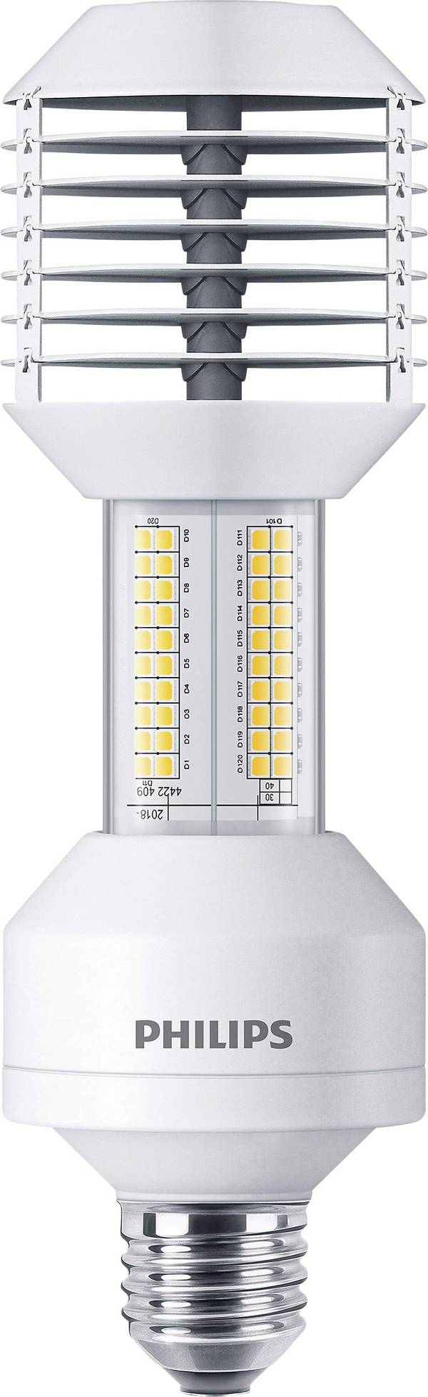 Philips LED 81115300 LED  En.trieda 2021 D (A - G) E27  35 W = 70 W teplá biela (Ø x v) 61 mm x 200 mm  1 ks