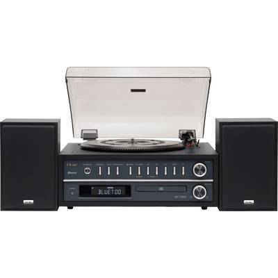TEAC MC-D800-B stereo systém Bluetooth, gramofón, UKW, MW, USB, CD,  2 x 10 W čierna