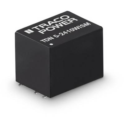 Čierny elektronický komponent s nápisom 'TRACO POWER TDN 5-2410WISM' na svojom povrchu.