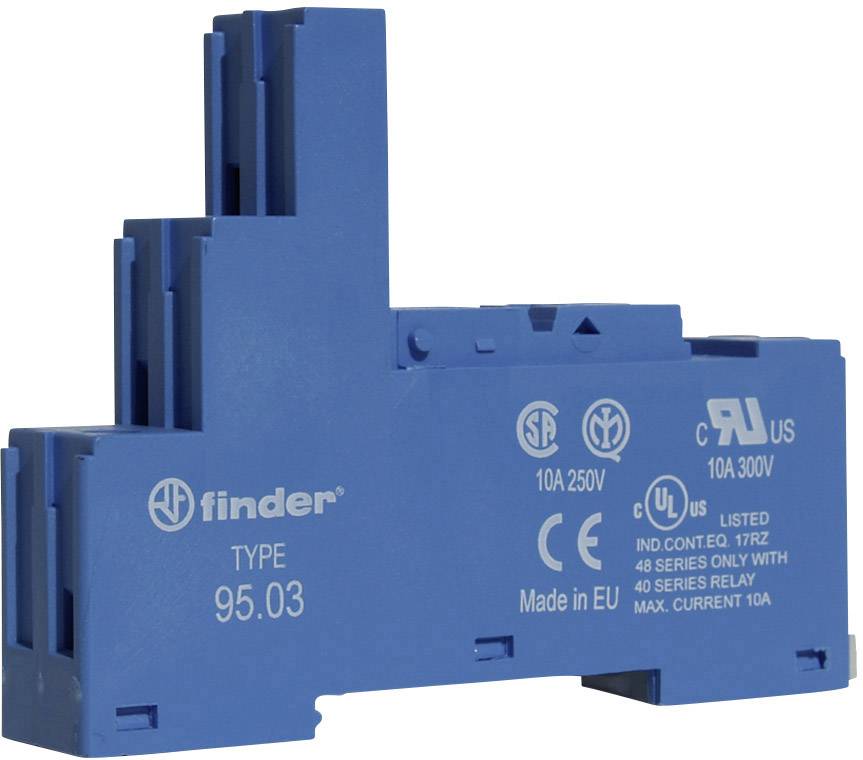 Finder 95.03 Zoccolo per relè Adatto per serie (Relè): Finder Serie 40 Tray 10 pz.