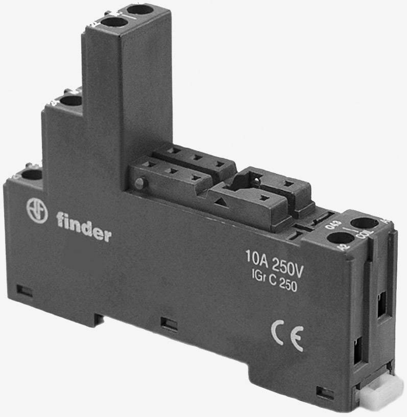 Finder 95.05.0 Zoccolo per relè Adatto per serie (Relè): Finder Serie 40, Finder Serie 41, Finder Serie 44 Tray 10 pz.