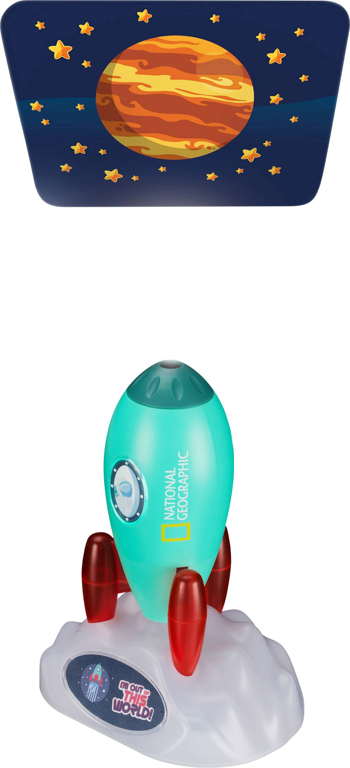National Geographic 9105700 Weltraumrakete - Projektor und Nachtlicht Planetario Astro da casa