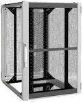 Sieťový / serverový stojan, vetrané dvere, 19 -palcový montážny rám, BHT 800x1200x1000