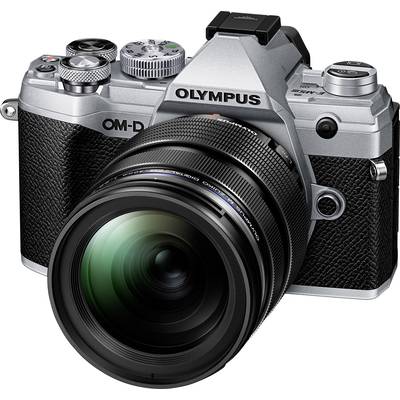 Olympus E-M5 Mark III 1240 Kit systémový fotoaparát vr. M 12-40 mm  20.4 Megapixel strieborná 4K video, odolný proti mra