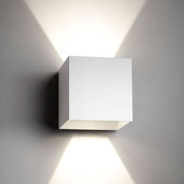 mlight Cube 81-4006 LED vonkajšie nástenné osvetlenie   LED  pevne zabudované LED osvetlenie 6 W biela