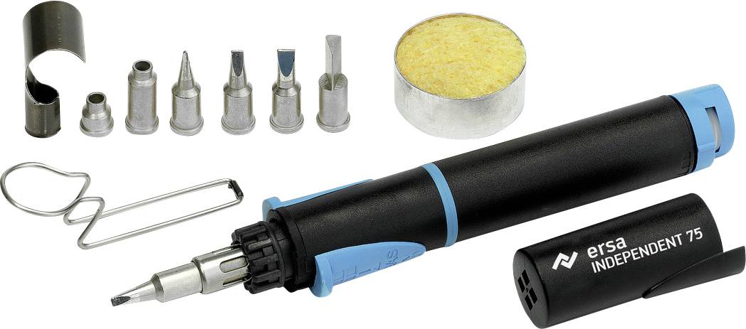 Ersa Independent 75 Profi-set Kit saldatore a gas +580 °C 60 min incl. Punta di saldatura, incl. accenditore piezo 1 pz.