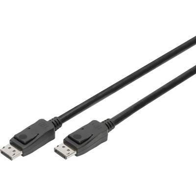Digitus DisplayPort prepojovací kábel Konektor DisplayPort, Konektor DisplayPort 5.00 m čierna AK-340106-050-S pozlátené