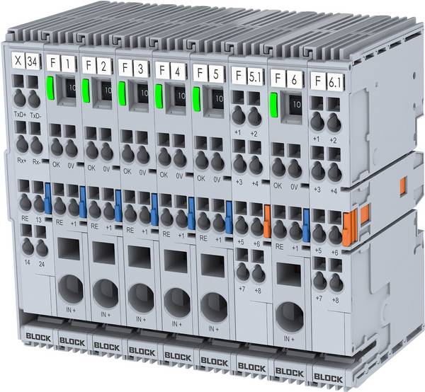 BLOCK EB-2724-2120-0 elektronický ochranný spínač, 24 V/DC, 6 A, výstupy 2 x