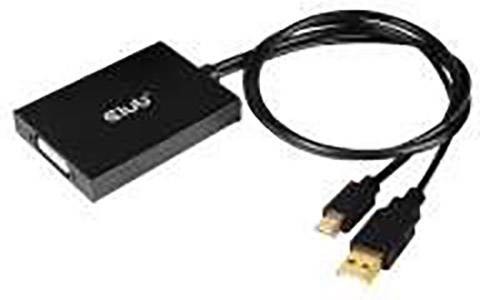 club3D Mini-DisplayPort / DVI Cavo adattatore Spina Mini DisplayPort , Presa DVI-D 24+1pol. 0.15 m Nero CAC-1130 Cavo Displayport