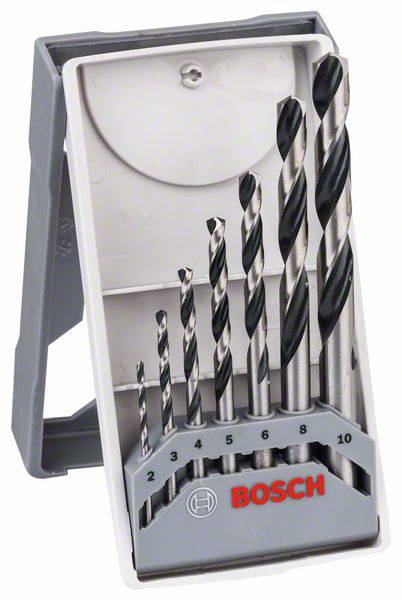 Bosch Accessories 2608577347 HSS Metal-spiralbor-sæt 7 dele 2 mm, 3 mm, 4 mm, 5 mm, 6 mm, 7 mm, 8 mm, 9 mm, 10 mm 1 Set