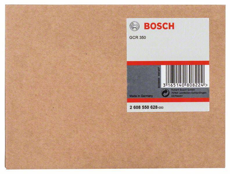 Kartónový obal s etiketou 'BOSCH GCR 350'. Obsahuje čiarový kód a nápis 'Made in Germany'.