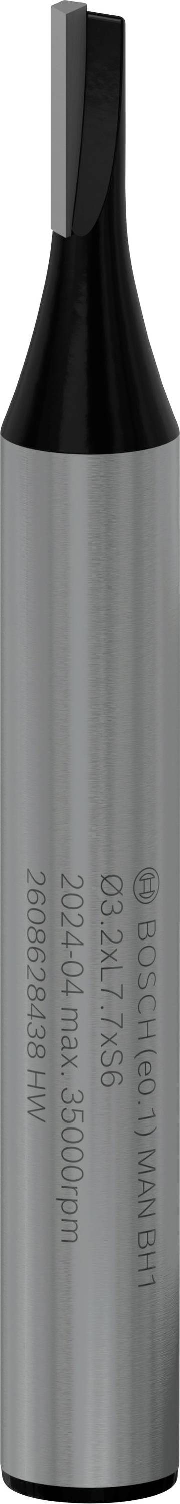 Bosch Accessories 2608628438 Groeffrees Hardmetaal Lengte 51 mm Afmeting, Ø 7.70 mm Werklengte 7.7 mm Schachtdiameter 6 mm afbeelding