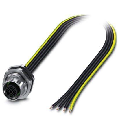 Phoenix Contact 1411598 Rundstikforbinder Bøsning Samlet poltal: 4 1 stk