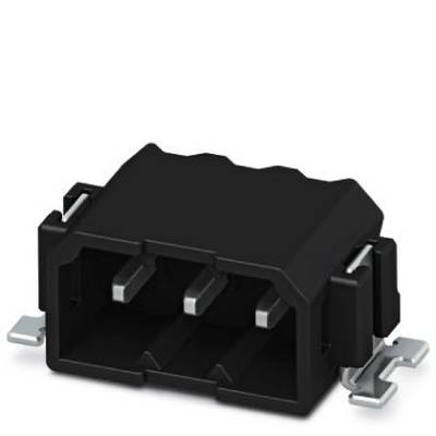 Čierny 6-pinový elektrický konektor s dvoma bočnými kovovými upevneniami, umiestnený na bielom pozadí.
