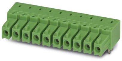 Phoenix Contact Tilslutningskabinet-printplade Samlet antal poler 11 Rastermål: 3.81 mm 1862661 1 stk