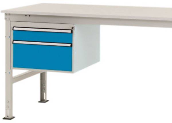 Manuflex ZB4564.5012  Spodná konštrukcia domu, stacionárne, využiteľná výška 300 mm s 2 zásuvkami. Pre hĺbku stola 1200 mm