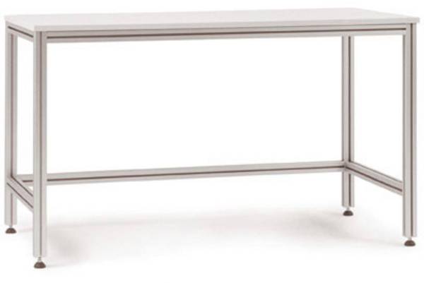 Manuflex AA1007 Boxovací stôl ALU s plastovou doskou pre sedenie, šxhxv = 1000 x 600 x 750-767 mm