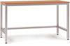 Manuflex AA1005 Krabičkový stolík ALU s multiplexovou doskou pre sedenie, š xhxv = 1000 x 600 x 750-767 mm