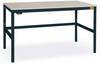 Manuflex LC1053.7016 ESD pracovný stôl CANTOLAB Standard s gumovou doskou, š xhxv = 1500 x 800 x 762-788 mm, antracitová